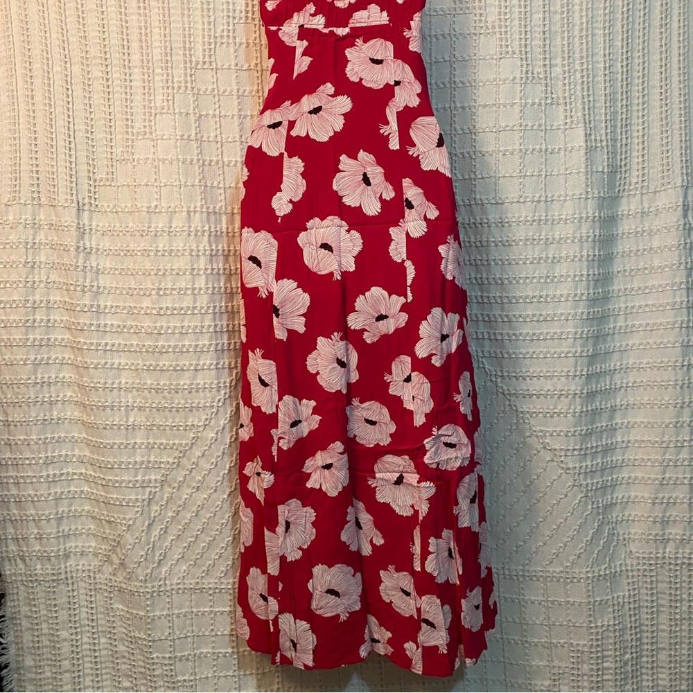 NWOT Leith Fuchsia Pink and White Floral Maxi Dress - Picture 9 of 9